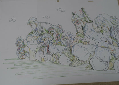 ufotable Kimetsu no Yaiba Demon Slayer Key Frame Art Sheet Pillars etc 3 set 