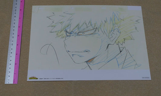 My Hero Academia Print Key Frame Art Sheet Katsuki Bakugo B 