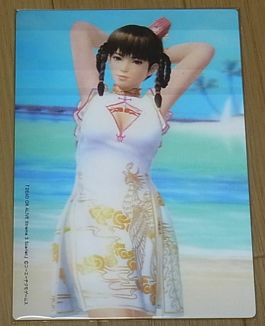 Dead Or Alive Xtreme3 Scarlet Lenticular 3D effect card set Lei Fang & Misaki 