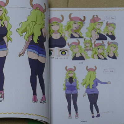 Miss Kobayashi's Dragon Maid Official Fan Doujinshi & Anime Design Art Book Set 