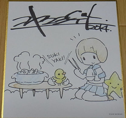 KILL LA KILL Staff Print Art Shikishi Board Shigeto Koyama Mako 12x13.5cm 