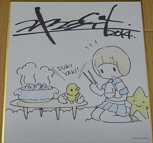 KILL LA KILL Staff Print Art Shikishi Board Shigeto Koyama Mako 12x13.5cm 