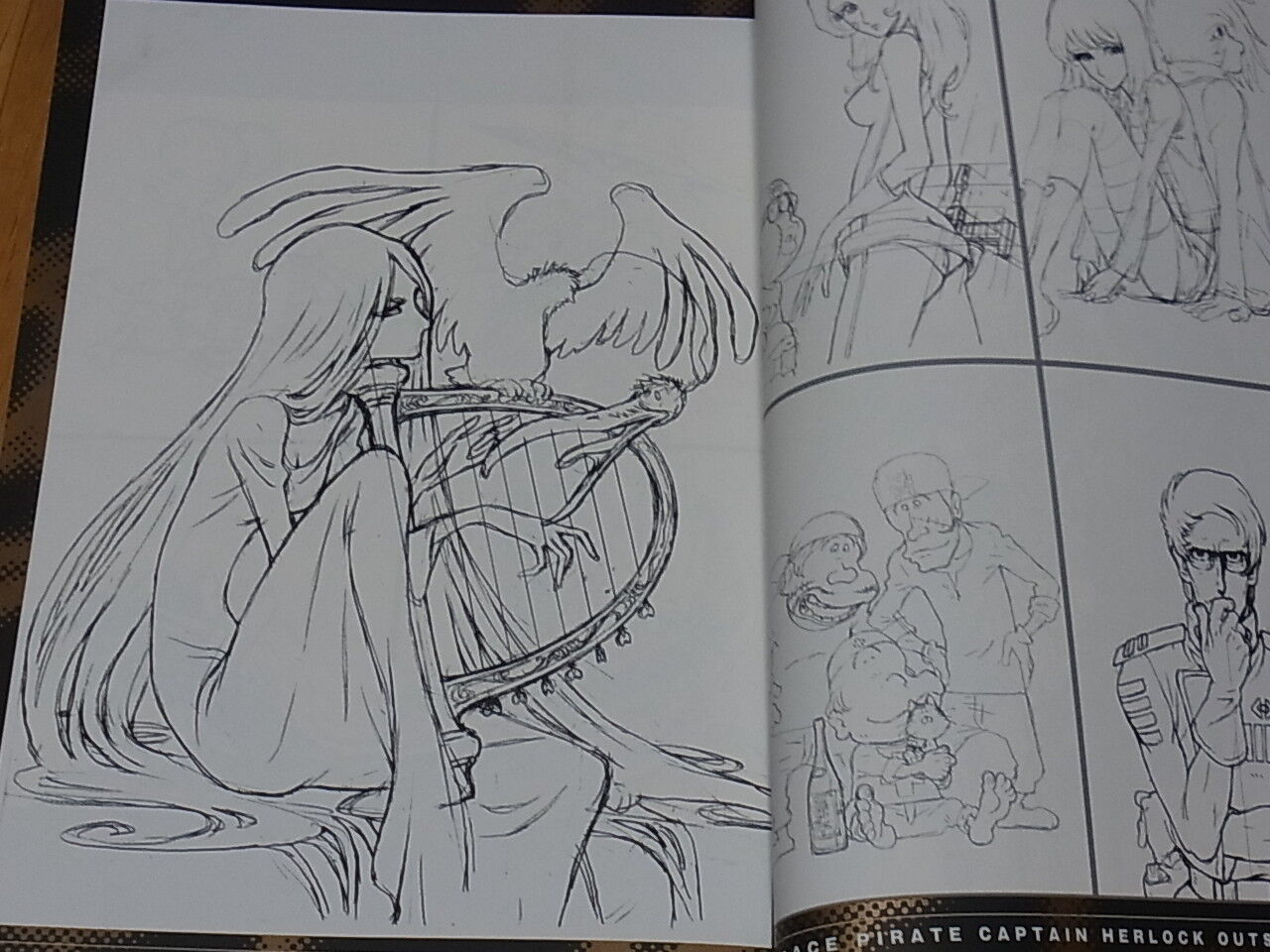 NOBUTERU YUUKI SPACE PIRATE CAPTAIN HERLOCK OUTSIDE LEGEND Layout Art Book 