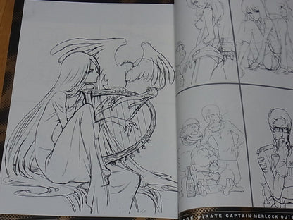 NOBUTERU YUUKI SPACE PIRATE CAPTAIN HERLOCK OUTSIDE LEGEND Layout Art Book 