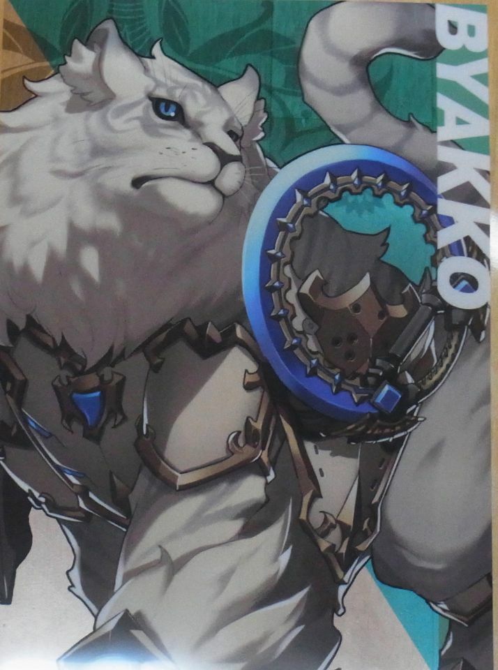 Nintendo Store Xenoblade2 A3 Size Plastic Clear Poster Xenoblade BYAKKO 