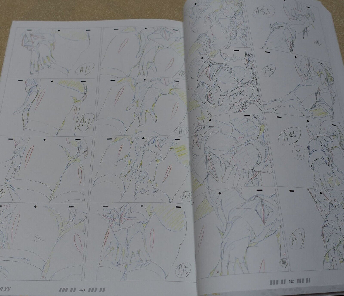 SENKI ZESSHOU SYMPHOGEAR XV KEY ANIMATION ART WORK BOOK SET 