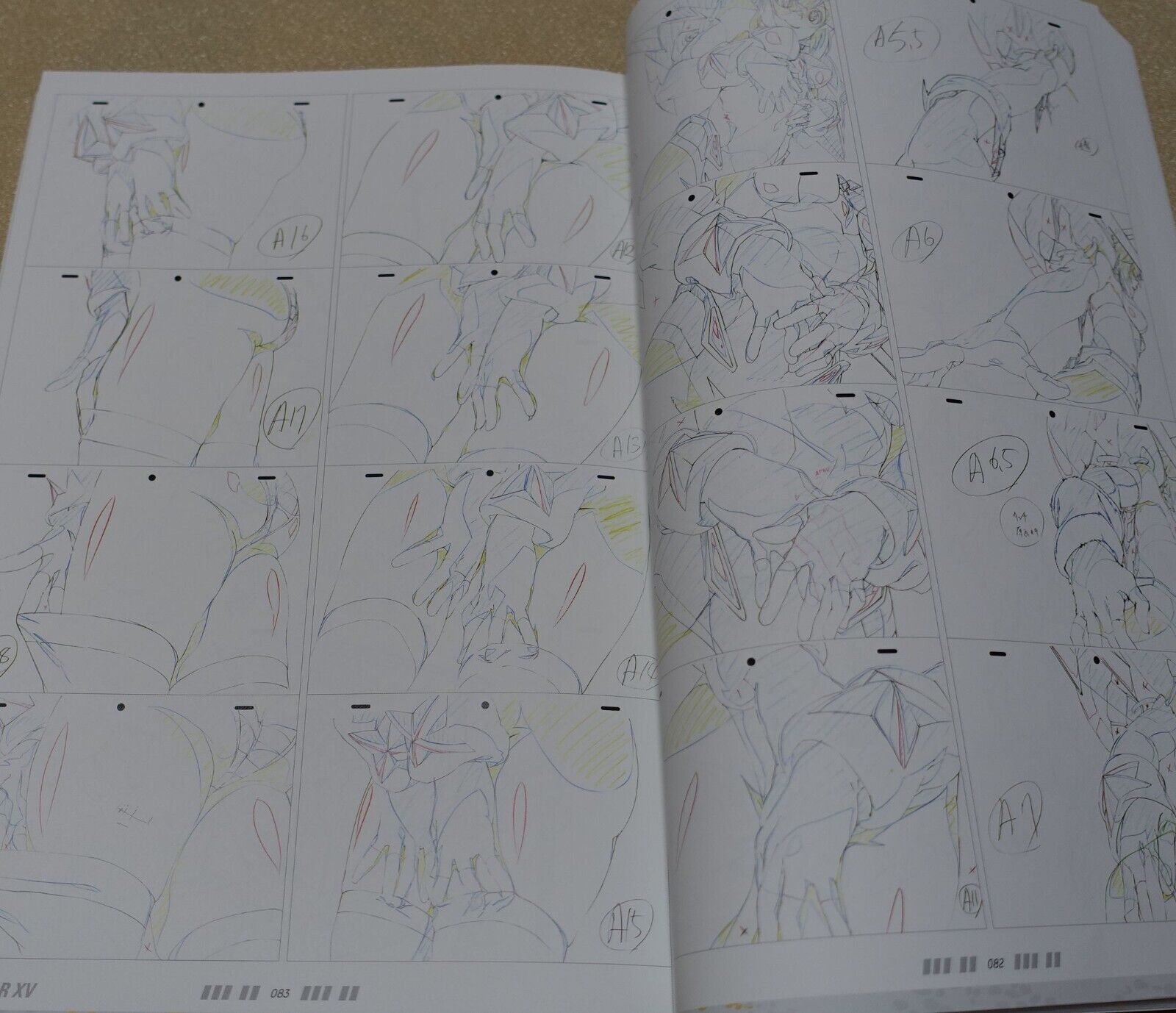 SENKI ZESSHOU SYMPHOGEAR XV KEY ANIMATION ART WORK BOOK SET 