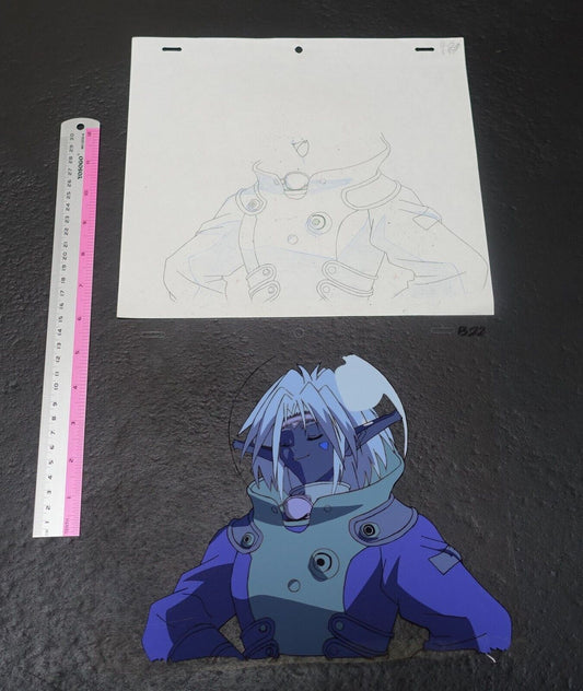 Outlaw Star Raw Animation Cel & Key Frame Art Sheet Aisha Clanclan 