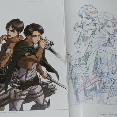 WIT STUDIO Attack on Titan Illustration Art Book vol.1 & 2 Set 