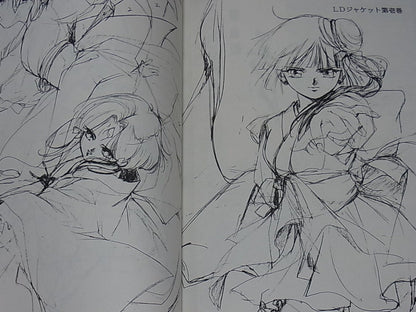 Animation Vampire Princess Miyu Key Frame & Rough Art Doujinshi 82Page RARE 