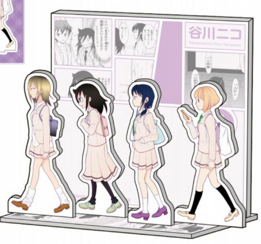 No Matter How I... Watamote Exhibition Event Comic Vol.8 Diorama Stand Figure 