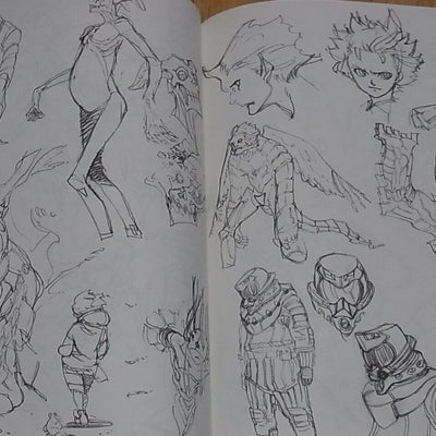 atmosphere leading animation Illustrator's art Book ATOMOSPHERE'S SKETCHBOOK 