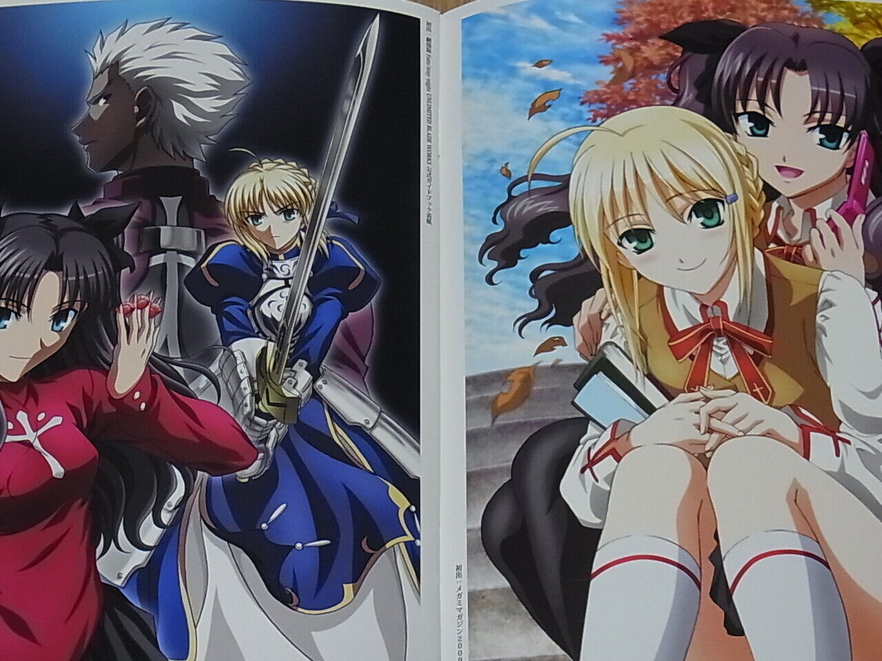 Movie Fate stay night UNLIMITED BLADE WORKS Key Frame & Visual Art Book Set 
