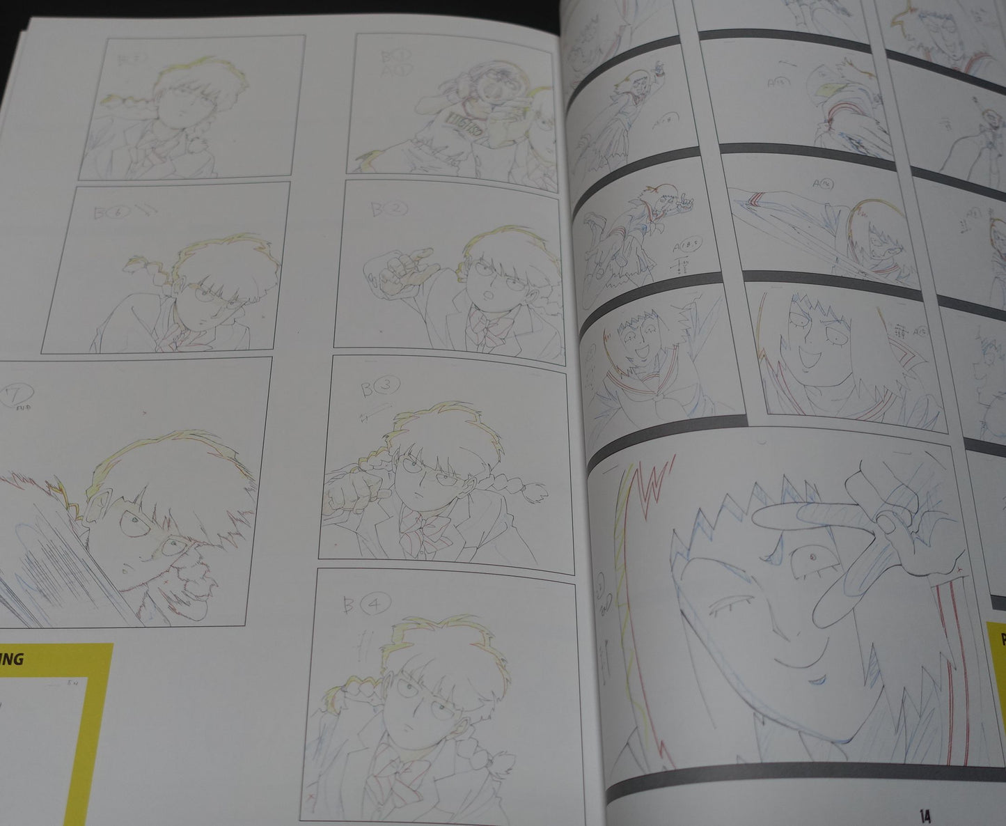 BONES Yoshimichi Kameda Mob Psycho 100 Key Frame Art Work Book